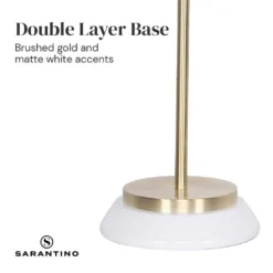 Sarantino White/Brass Table Lamp -Home Lighting 7015449 6