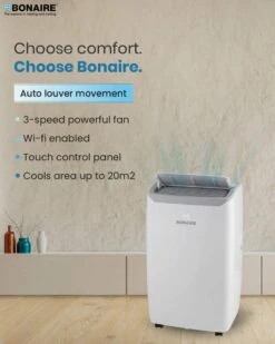 Bonaire 2.6Kw Portable Air Conditioner Wi-Fi Enabled 9 Bonaire 2.6Kw Portable Air Conditioner Wi-Fi Enabled -Home Lighting 7140650 4